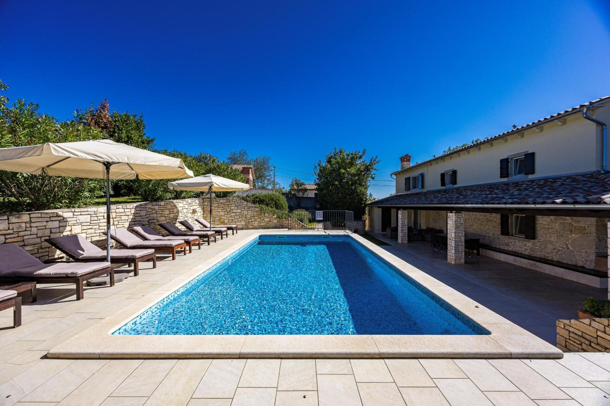 Charming Villa Antoana For Families And Kids In Labin - Rabac With Children Playground & Private Pool Labin (Istria) Exterior foto